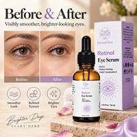 Sérum pour les yeux anti-âge à base de rétinol fermenté, EGCG, acétyl hexapeptide-8, pour raffermir, atténuer les cernes, réduire les poches sous les yeux, les ridules et les rides