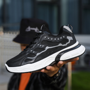 YUXINGシューズ工場現代カジュアルシューズメンズコンポジットメッシュレザーPVCソール軽量 - Product Image 4