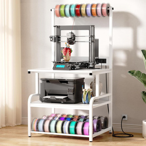 Mesa de Impresión <span class=keywords><strong>3D</strong></span> Grande JH-Mech con Almacenamiento de Filamento, Soporte de Impresora de 4 Niveles Resistente para Taller, Oficina, Garaje - Product Image 2