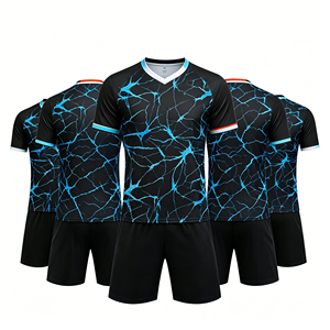 Maillots de football personnalisés de haute qualité avec logo XL, ensembles de vêtements de sport, vente en gros, respirants, col en V, manches courtes, antibactériens - Product Image 1