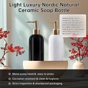 Bouteille en plastique vide pour gel douche, shampoing, cosmétiques, 100 ml, 250 ml, 300 ml, 500 ml, avec bouchon à disque pression doré ou argenté - Product Image 6