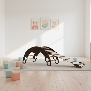 Jouet d'éveil Montessori en bois pour bébé, chaise à bascule, mobilier de jeu, maisonnette pour jardinage à domicile - Product Image 4