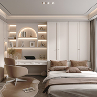 Fabricant chinois, vente en gros de meubles de chambre à coucher pas chers, ensembles de meubles multifonctionnels, lit avec étagère, cadre de lit pour la maison, meubles de taille king