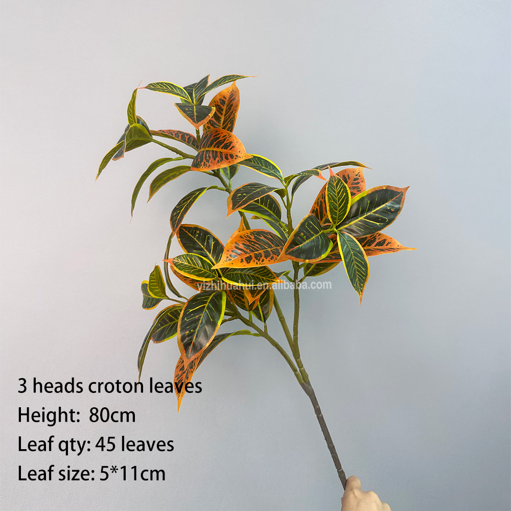 3 tenedores hoja de Croton
