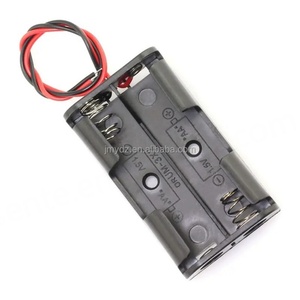 5 #   Caja para 2 Pilas AA 5 #   Soporte para Batería de 2 Celdas con Cable de 10 cm, Remache de Hierro y Resorte de Hierro - Product Image 6