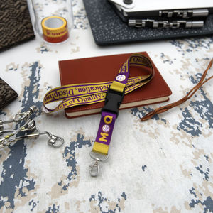 Cute Purple Quette Cincha Letras griegas Bordado Todos los grupos Hermandad griega Estilo de sarga para todo tipo de actividades - Product Image 3