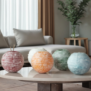 Hot-Bán Trang Trí Nội Thất Handmade Cao cấp Tác Phẩm Nghệ Thuật Xoắn Ốc Xoay Dòng Bóng Hình Hương Liệu Nến Làm Bằng Sáp Đậu Nành - Product Image 1