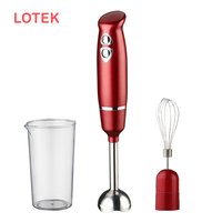 Mixeur plongeant multifonctionnel en cuivre pur 1000W avec commandes à bouton-poussoir, anti-fuite, 2 vitesses, récipient sans BPA, idéal pour camping-car et usage domestique