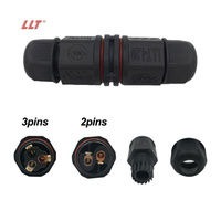 LLT High Quality L20 2 Pin 3 Pin IP68 Waterproof Wire Outdoor External Junction Box Cable Connector