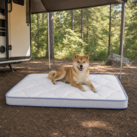 Colchón de silicona suave y refrescante para perros, con soporte de resortes ensacados, para toldo de RV y viajes al aire libre