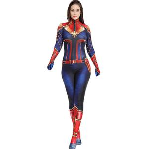Hot Sale Women and Girls Superhero Jumpsuit for Halloween Sexy <strong>Captain</strong> Women <strong>Costume</strong> - Product Image 1