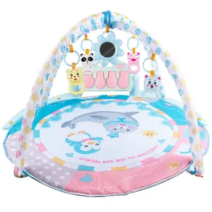 High Quality Educational Baby Gym Play Mat Soft Comfortable Kids Activity Carpet with Pedal Piano PP & Fabric Material