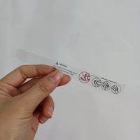 Autocollants adhésifs d'avertissement pour brosse à dents électrique, étiquettes personnalisables, impressions haute définition, matériau PE, résistant aux rayures