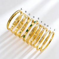 Bracelet pour femme en acier inoxydable plaqué or 18 carats, anti-ternissement, élégant, bijoux, bracelets