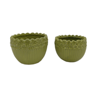 Pots de plantes décoratifs en céramique de style moderne, écologiques, durables, à motif irrégulier pour plantes succulentes, vase pour la maison, le balcon, le jardin, le sol