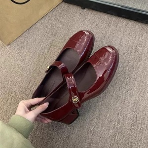 Chaussures Mary Jane françaises en PU respirant pour <span class=keywords><strong>femme</strong></span>, collection automne 2026, à <span class=keywords><strong>talon</strong></span> épais et bride unique, talons fins de 8 cm, polyvalentes et très tendance - Product Image 3