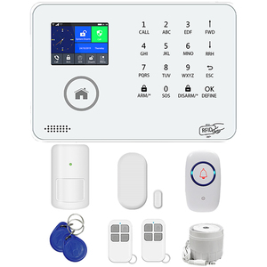2.4-Inch Touch Screen WiFi 4G Home Security Alarm System ABS <strong>99</strong> <strong>Wireless</strong> <strong>Zones</strong> Tuya Smart Life APP Outdoor Alarm Camera kits - Product Image 6
