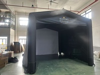 Enceinte gonflable pour simulateur de golf, écran de projection extérieur occultant 3,2x3,5m, portable, étanche et durable pour le golf