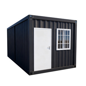 Moderna Oficina en Contenedor de Dos Pisos con Paredes de Vidrio y Escaleras Exteriores, Diseño Rectangular - Product Image 5