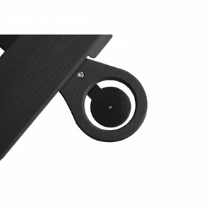 เก้าอี้เลานจ์ HDPE 5ตำแหน่งขนาดใหญ่พร้อมพื้นผิวไม้เก้าอี้พักผ่อนกลางแจ้งมีล้อเก้าอี้เลานจ์ - Product Image 1