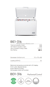Congelador Horizontal Gris BE1-316 de 308 Litros para el Mercado Africano y Europeo, para Hogar, Garaje y Almacenamiento Comercial, GMCC 220V-240V, Manos Libres, L - Product Image 6
