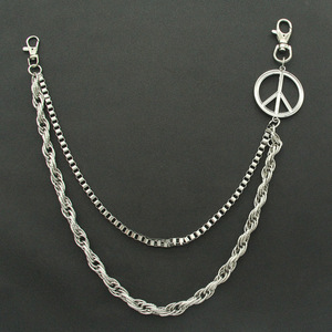 Street Punk Double Chain Trouser Chain, Trendy Jeans Waist Chain Accessories Tanjing Fashion Lijing Necklace - Product Image 5