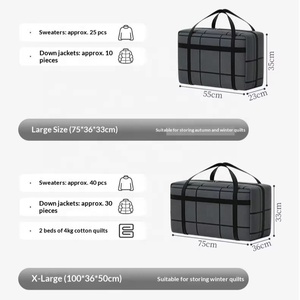 Borse Pieghevoli per la Conservazione di Vestiti per Soggiorno / Borse Riutilizzabili in Tessuto Non Tessuto per la Conservazione di Trapunte - Vendita all'Ingrosso - Product Image 3