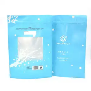 Wholesale Price Laminating Plastic Packaging Snack Candy Bags With Zipper Zip Lock Aluminum Stand Up Pouch With Window