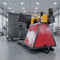 Machine de moulage rotatif automatique robuste avec roulement pour la production de boîtes en plastique à haute productivité