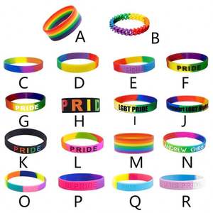 Pulseras de Silicona con Forma de Bola, Personalizadas, Cristianas, Unisex, 18 Tipos, Bisexuales, <span class=keywords><strong>Gay</strong></span>, Bi, Orgullo Trans, LGBT, Fluorescentes, de Goma, para Fitness - Product Image 6