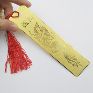 Bán Buôn Tùy Chỉnh Mô Hình Kim Loại Đánh Dấu Chất Lượng Cao Chết Cắt Vàng Etch Cuốn Sách Đánh Dấu Với Tua Cuốn Sách Quà Tặng Phụ Kiện - Product Image 6