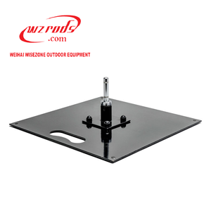 Weihai WZRODS Base carrée en acier avec adaptateur de broche pour l'affichage du drapeau intérieur et le support publicitaire - Product Image 1