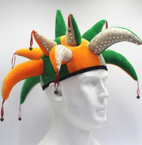 Sombrero de Bufón Verde Carnaval HLC ODM para el Día de San Patricio, Sombrero de Bufón con Lentejuelas para Fiestas y Festivales, Sombrero de Bufón Gigante con Campanas - Product Image 3