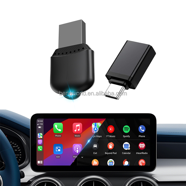 Linux OS Portable Mini Wireless Carplay Adapter Android Auto Adapter