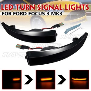 ไฟเลี้ยว LED แบบไดนามิกคู่ สำหรับกระจกมองข้าง ไฟเลี้ยวแบบเรียงลำดับ สำหรับรถฟอร์ด โฟกัส MK3/MK3.5 ปี 2011-2018 - Product Image 1