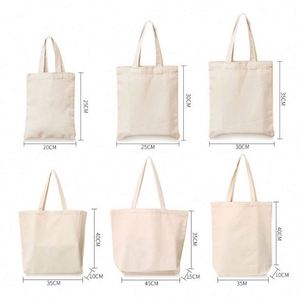 Sacs fourre-tout en polyester personnalisés en gros, blancs unis, réutilisables, avec logo imprimé sur mesure - Product Image 3
