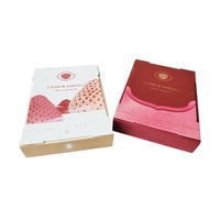 Boîte cadeau rigide ondulée pour fraises, motif imprimé personnalisé, emballage carton pour fruits frais, boîte de rangement et d'emballage cadeau pour fraises