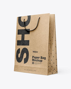 Sac en papier kraft brun recyclable imprimé avec logo personnalisé, en carton, avec poignée en corde, prix d'usine - Product Image 2