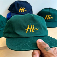 Casquette de baseball unisexe surdimensionnée à 5 panneaux en nylon non structuré, motif lettres, respirante et imperméable, avec visière incurvée et fermeture snapback