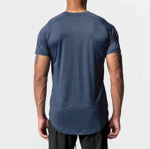 Personnalisé Nouveau Design Vos Propres Vêtements D'entraînement Polyester Spandex Gym Active Wear Muscle Fitted Tee Hommes Fitness t Shirt - Product Image 3
