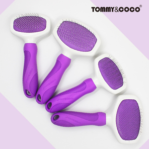 Custom Sticky Ball Protect Bristles Dog and Cat Hair Grooming Slicker Brush - Product Image 2