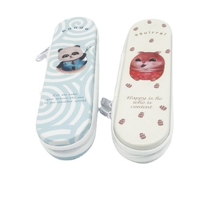 promotion gift customized kid metal tin pencil box with zipper