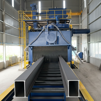 Machine de sablage certifiée CE, avec boîte de vitesses pour billes d'acier, collecteur de poussière avancé, service après-vente par des ingénieurs professionnels