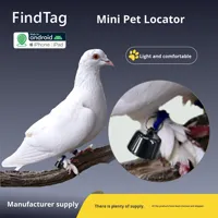 Dispositif de localisation pour animaux de compagnie Airtag, localisateur mondial compatible Android et iOS, étanche, suivi de localisation, 2,7 g, pour retrouver les animaux perdus