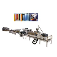 Máquina de producción de extrusión personalizada, hoja compuesta de plástico PET de una sola capa y varias capas, 600mm-3000mm de ancho