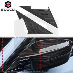 Spoiler de rétroviseur latéral en fibre de carbone sèche pour BMW M3 G80 G81 M4 G82 G83 M2 G87, garniture triangulaire de rétroviseur, kits de carrosserie - Product Image 1