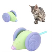 Jouet interactif automatique pour chaton avec lumière LED, jouet souris électrique intelligent à induction pour chat, jouet souris électrique mobile pour animaux de compagnie