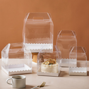 Tùy Chỉnh Vuông Pet Trong Suốt Cube Hộp <span class=keywords><strong>Frosted</strong></span> PVC Bao Bì Cho Bánh Hộp Rõ Ràng Hộp Nhựa - Product Image 2