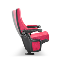 LEADCOM LS-8605 Fauteuil de cinéma commercial moderne en tissu de luxe avec fonction bascule intégrale