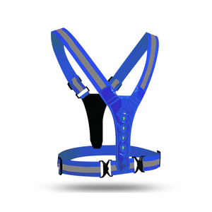 Gilet promotionnel en polyester de qualité supérieure, réfléchissant, LED réglable, certifié EN 20471, imprimé par transfert thermique pour les événements de marche/course - Product Image 5